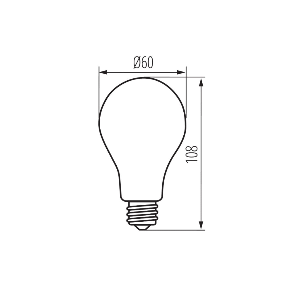 Lampadina LED Filamento 8,5W E27 Globo 2700K Kanlux