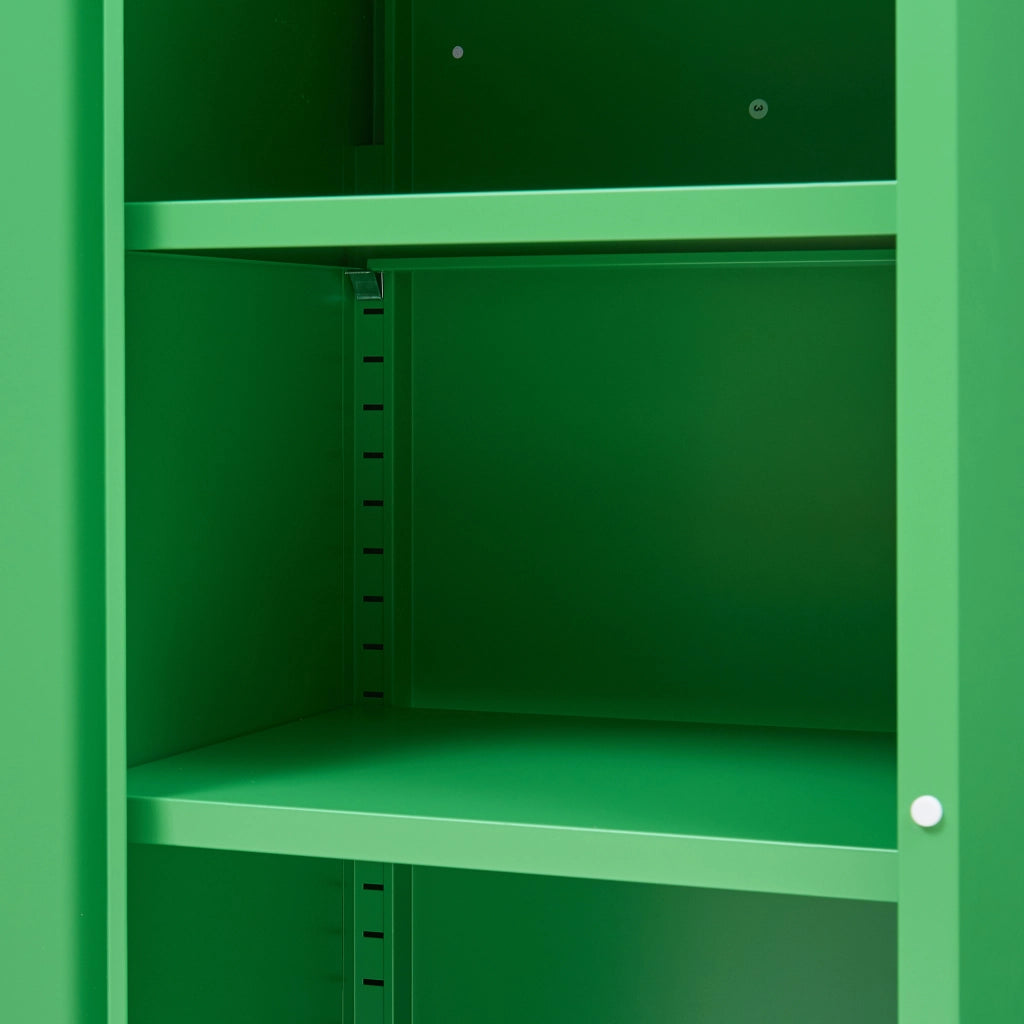 Armadio a Colonna Burlöv in Metallo Mobile per Archivio 88 x 40 x 35 cm Verde Mela [en.casa]