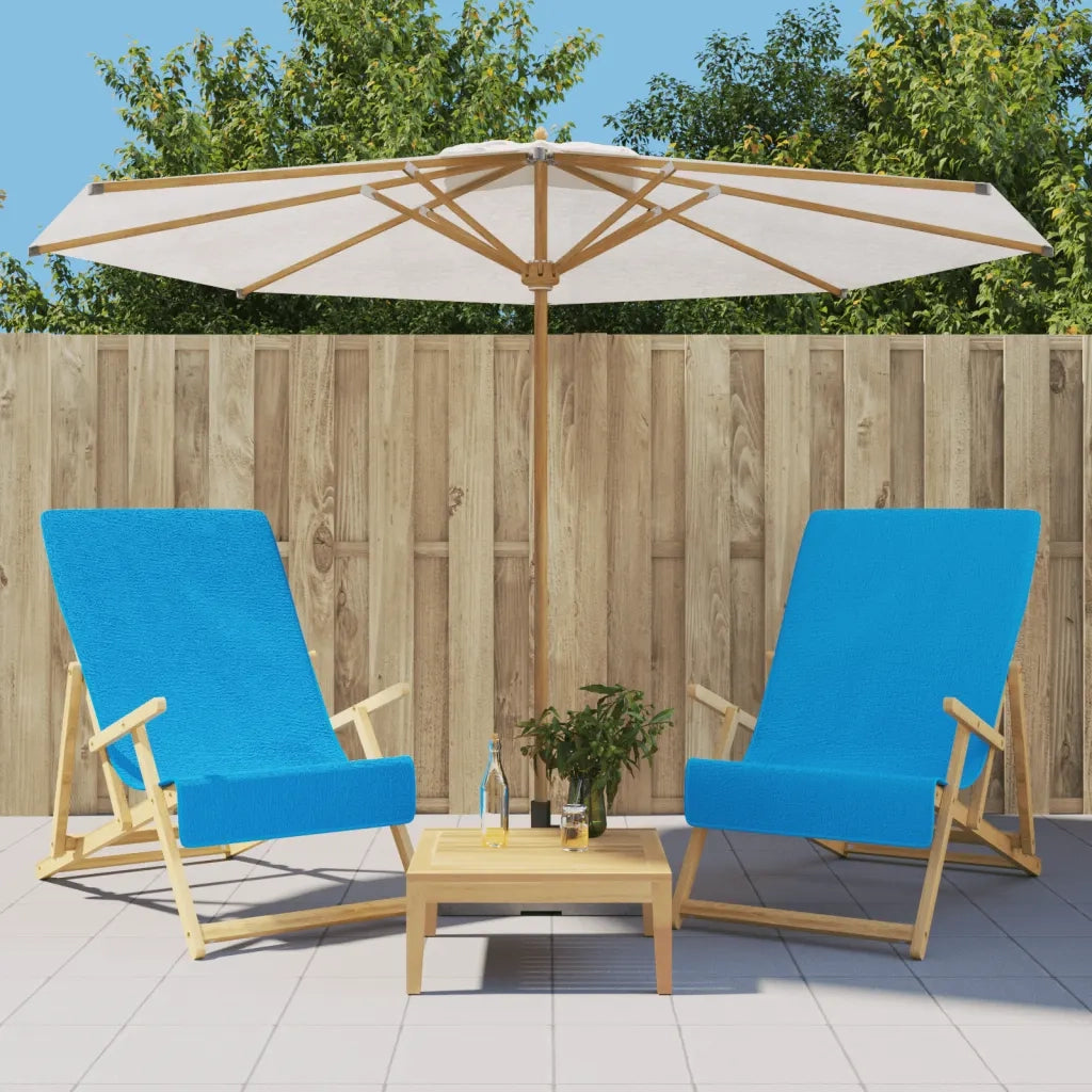 Asciugamani da Spiaggia 2 pz Turchese 60x135 cm Tessuto 400 GSM CFW9564505
