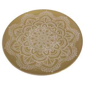 Centrotavola legno oro tondo cm Ø49xh3,2