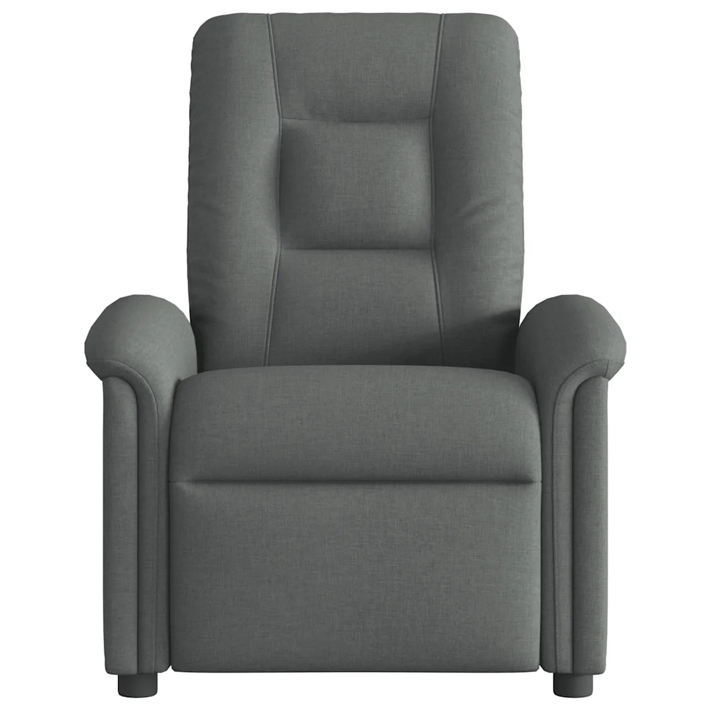 Divano Sedia-Poltrona Reclinabile in Tessuto Grigio Scuro 670455