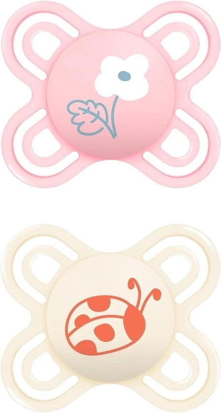 Matrice di protezione in silicone extra sottile, auto-sterilizzante, rosa, 0-2 mesi (2 pezzi)