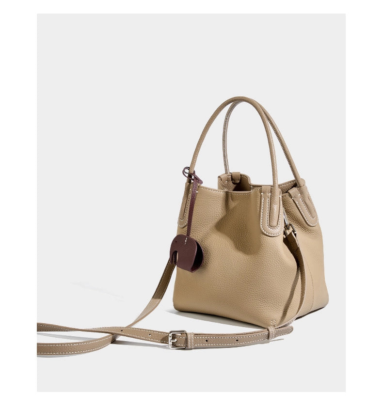 Borse e borsette in vera pelle da donna, borse a tracolla Stachel, borse a spalla grigie