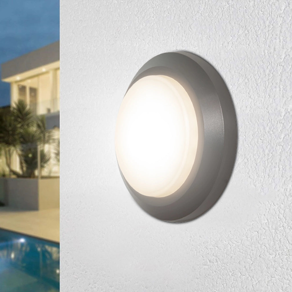 Plafoniera LED 3W segnapassi tondo IP65 luce parete balcone terrazzo giardino viale 230V basso consumo 4000K