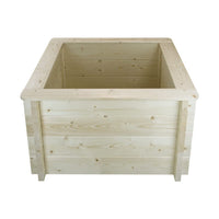 L?aiuola di giardino sopraelevata in legno - 78x78x46 cm - Timbela M620