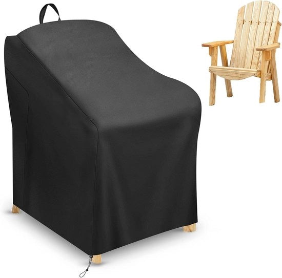 Copriorto per Sedile da Giardino Adirondack - Impermeabile e Resistente ai Raggi UV - 1 pezzo - Nero - 420D Oxford