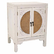 Comodino in legno bianco 50x36x65