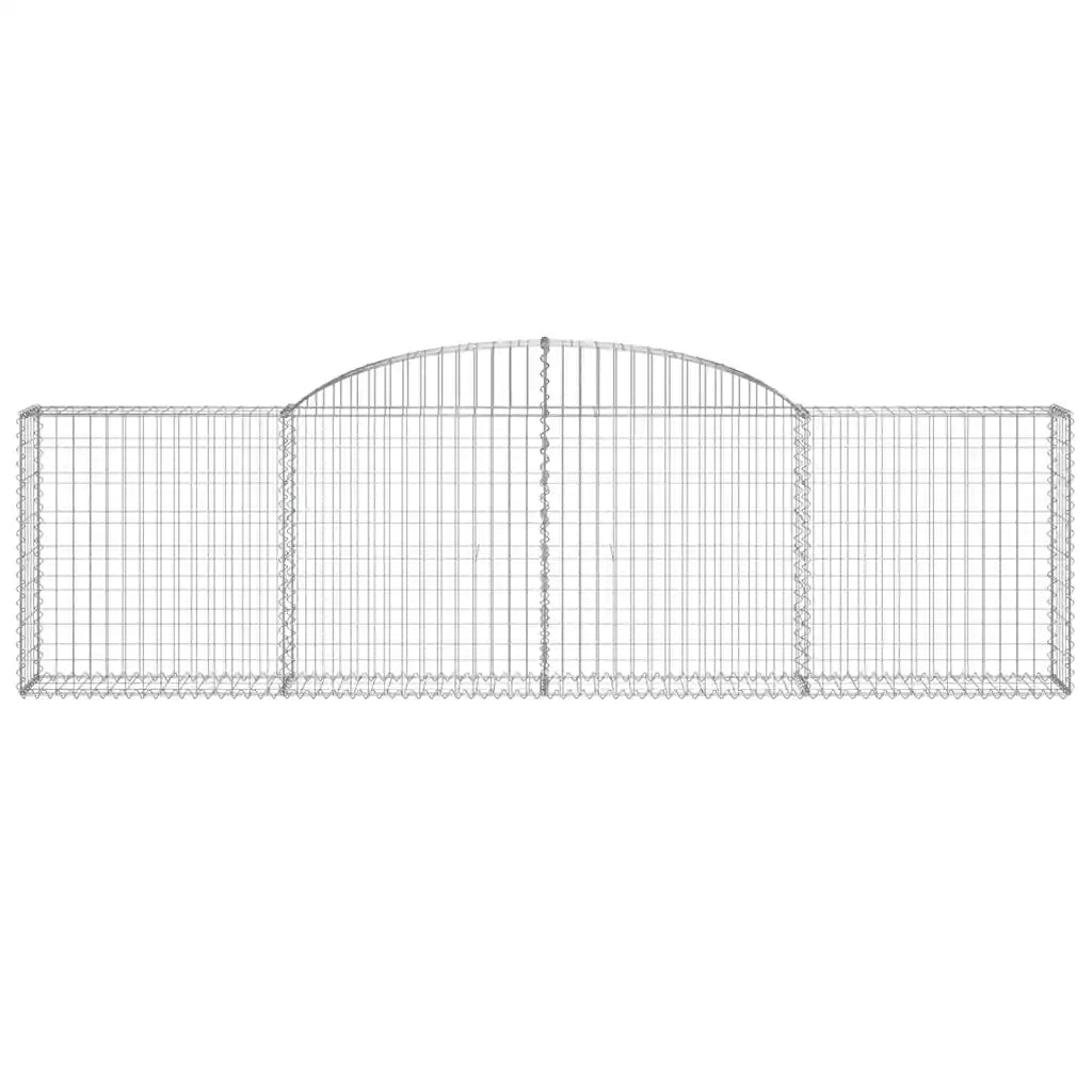 Cesti Gabbioni ad Arco 5 pz 300x30x80/100 cm Ferro Zincato 3146506