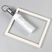 Parasole automatico extra grande, bianco trasparente con 10 alberi che si apre e si chiude automaticamente.