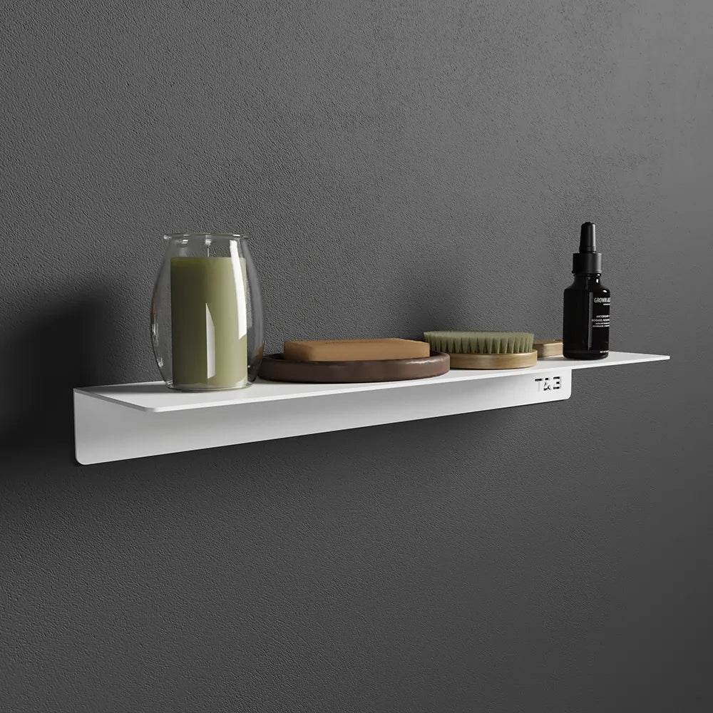Mensola da bagno in alluminio bianco opaco 40 cm | Bergen