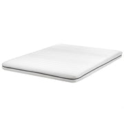Materasso in schiuma bianco 180 x 200 cm Tessuto poliestere sfoderabile con cerniera EU Misura singola Medium Firm H2