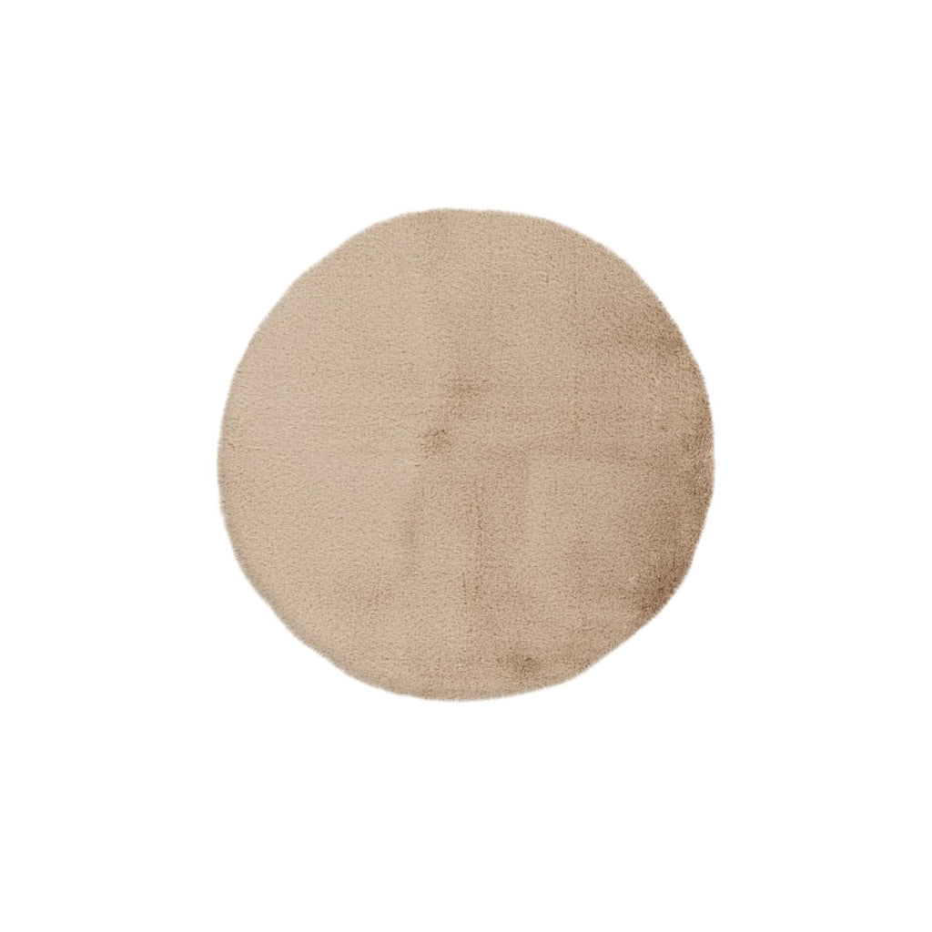 Tappeto da bagno Rabbit Light beige rotondo O 100 cm