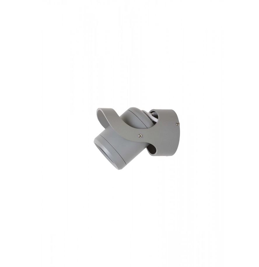 Applique Punto Luce Orientabile in metallo Grigio IP65 Attacco GU10