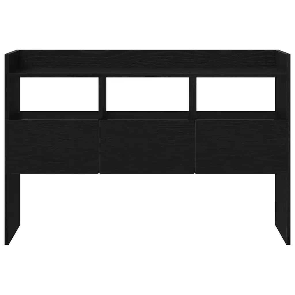 Credenza Rovere Nero 105 x 30 x 70 cm Legno multistrato 862666