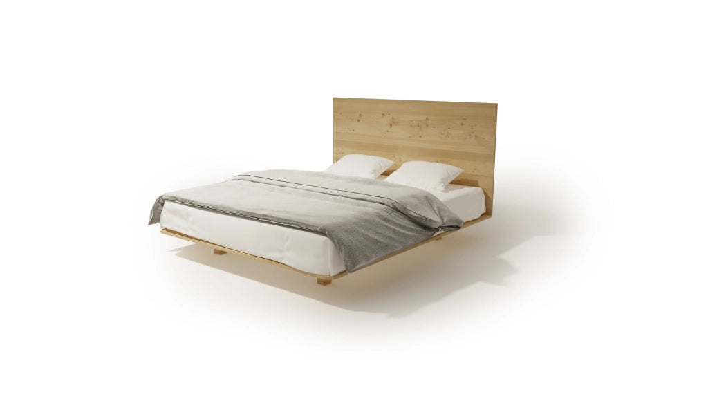 LETTO IMBOTTITO SONAR TRE 140x200 SOLIK ROVERE NATURALE