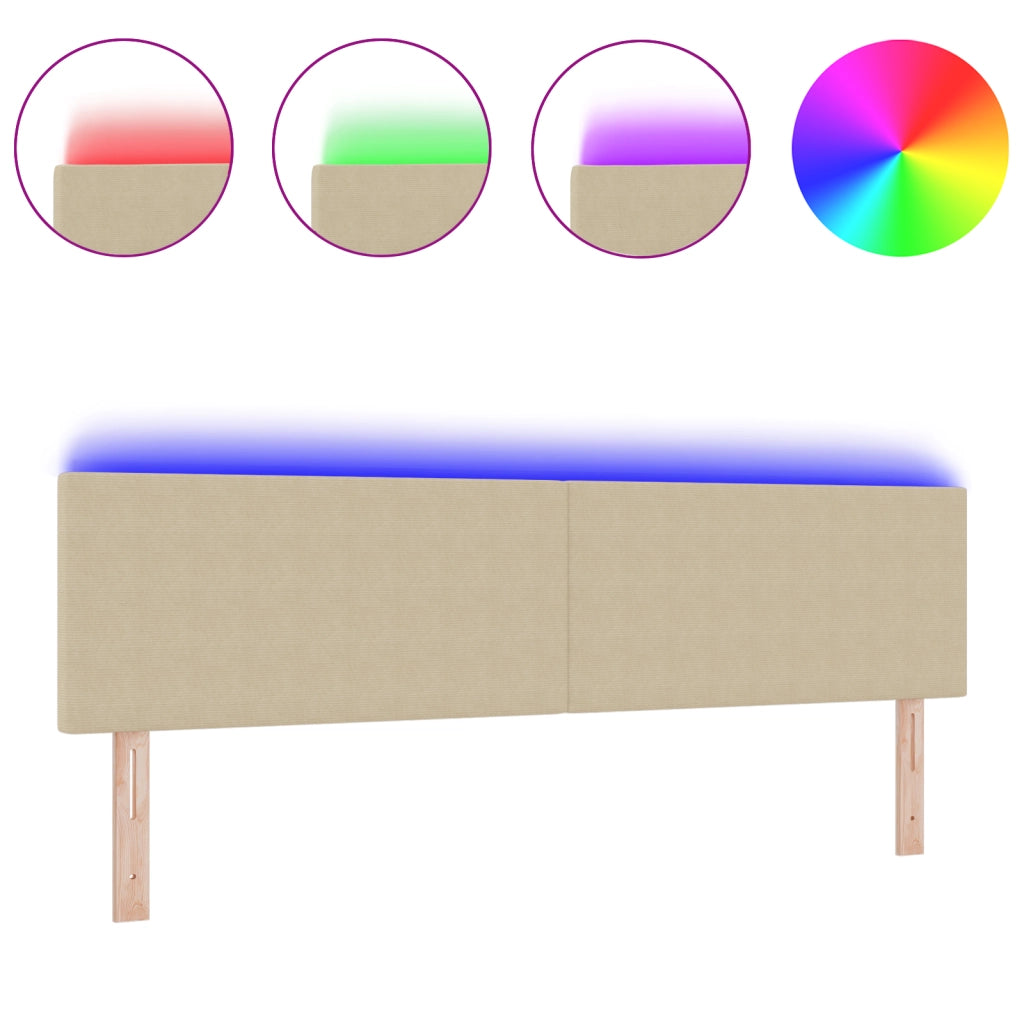 Testata Redale LED Design Semplice Verde Chiaro Grigio 90 cm in Tessuto Corduroy