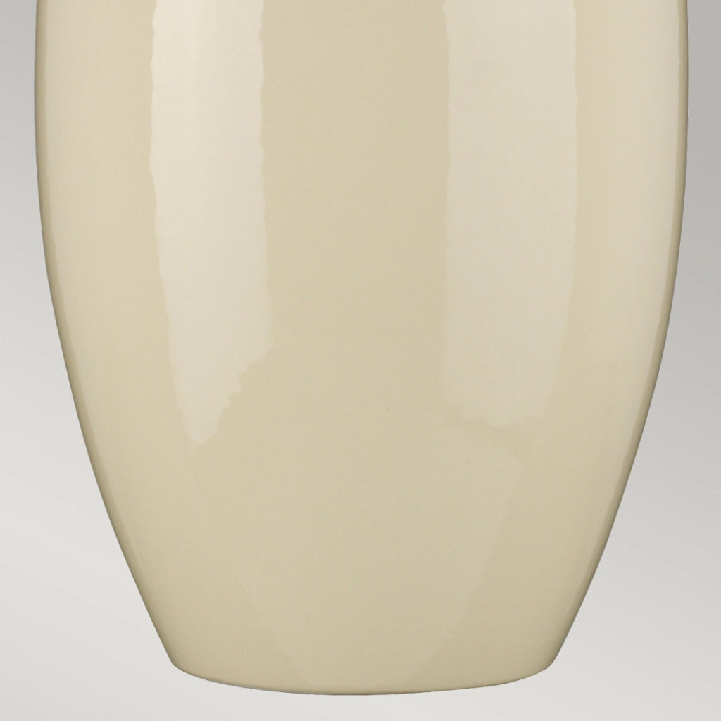Lampada da tavolo Victor porcellana crema 58cm Elstead