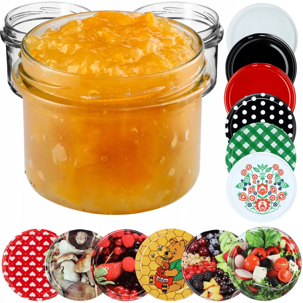 Barattoli in vetro KADAX da 235 ml per miele, conserve e candele, con coperchi, confezione da 10 pezzi Fi82