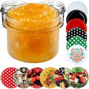 Barattoli in vetro KADAX da 235 ml per miele, conserve e candele, con coperchi, confezione da 10 pezzi Fi82