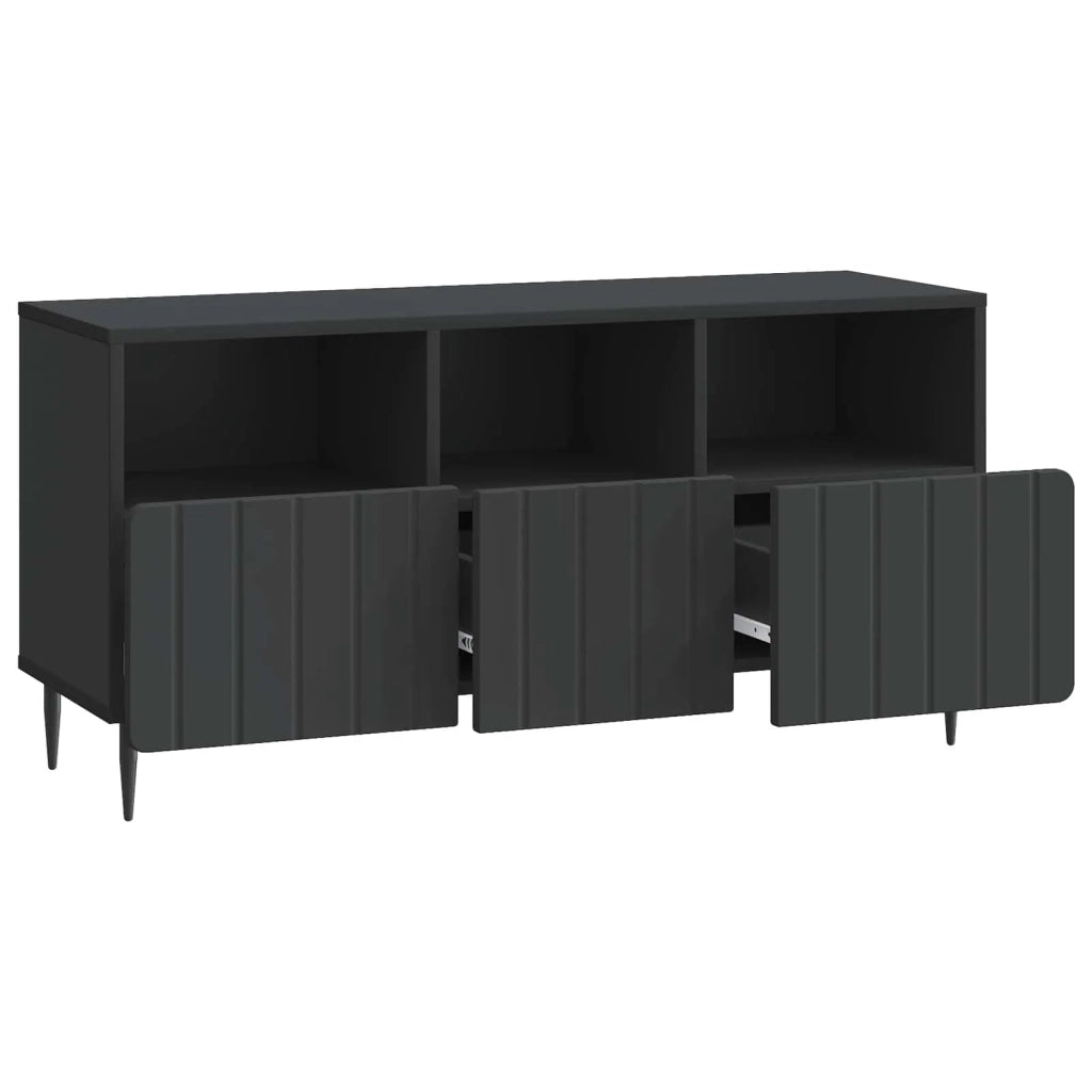 Mobile TV Nero 102 x 34,5 x 50 cm Legno ingegnerizzato