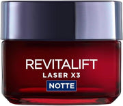 L'ORÉAL PARIS MASCHERA ANTI-ETÀ NOTTE DERMO EXPERTISE SOIN REVITALIFT LASER X3 CREMA-CON ACIDO IALURONICO, 50 ML