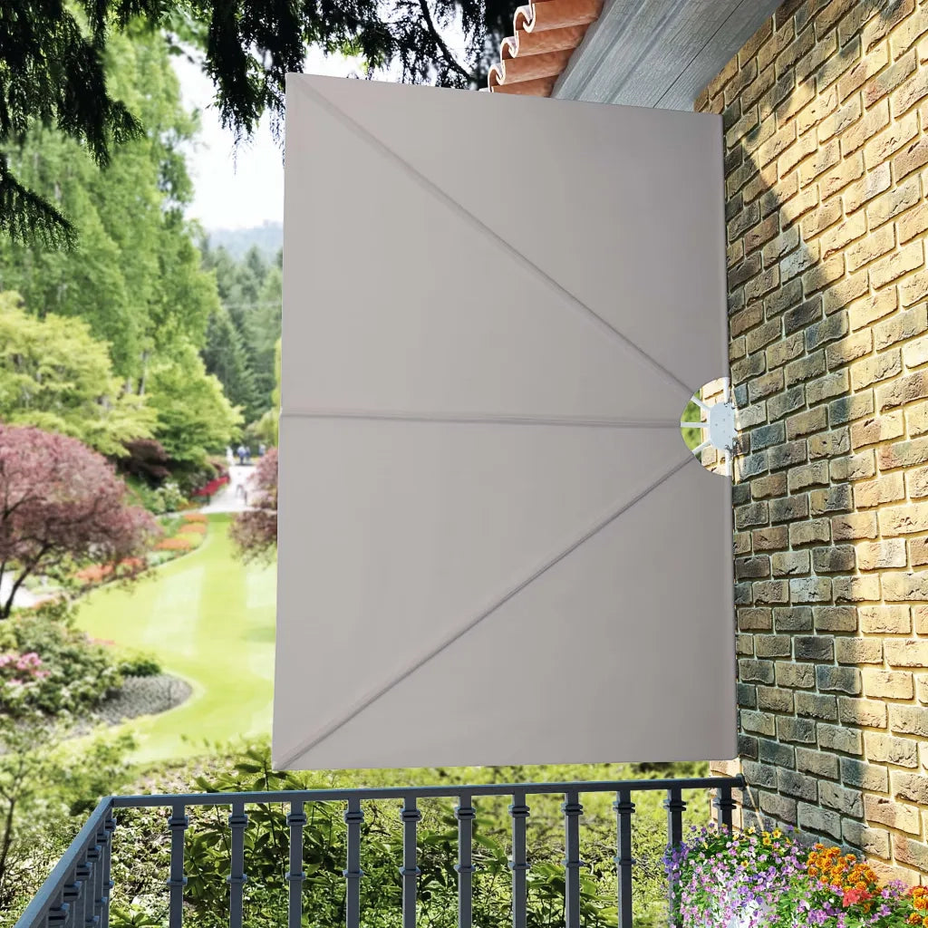 Tenda Laterale per Terrazza Pieghevole Crema 240x160 cm 44567