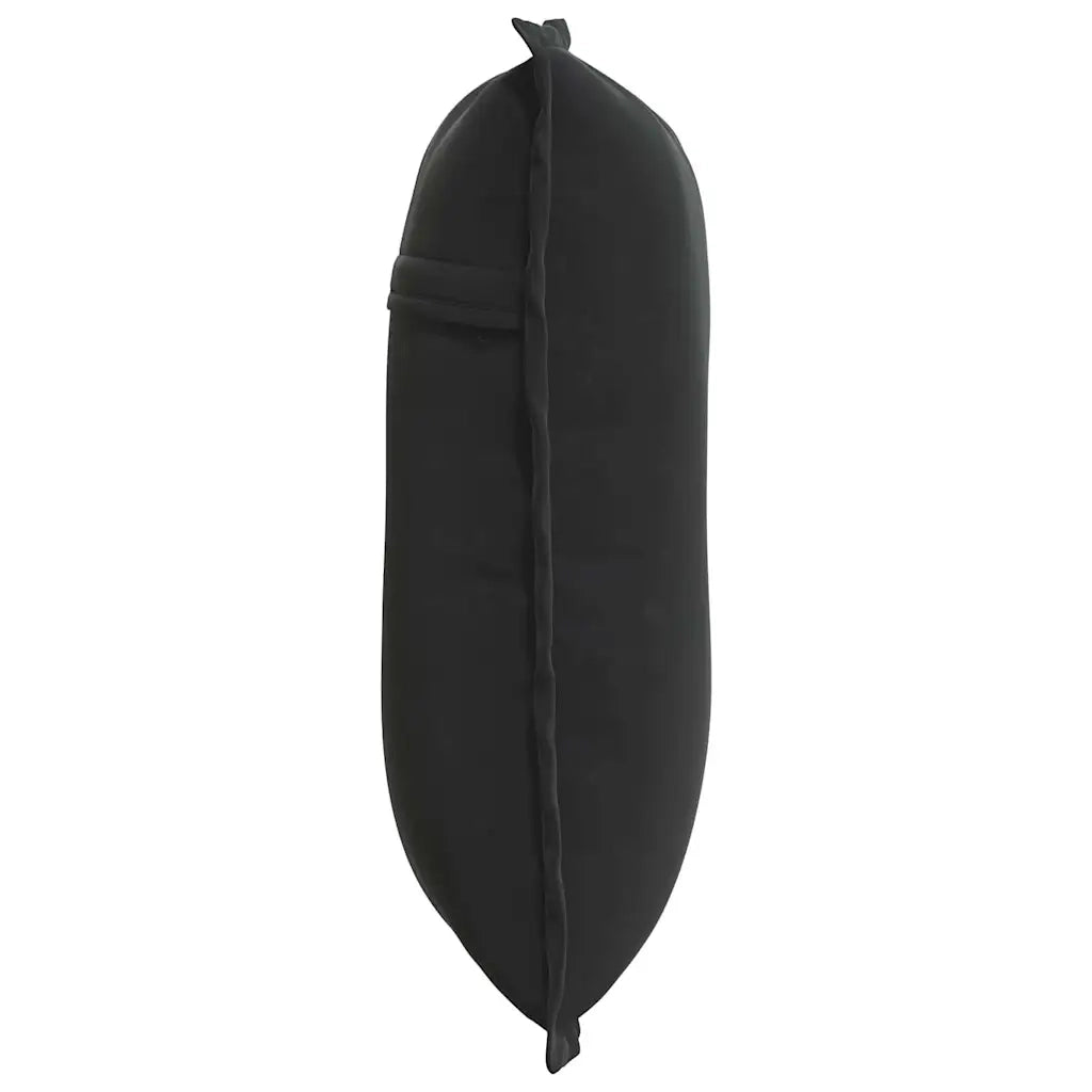 Cuscino per Schiena Nero 50 x 45 cm Tessuto in Cords
