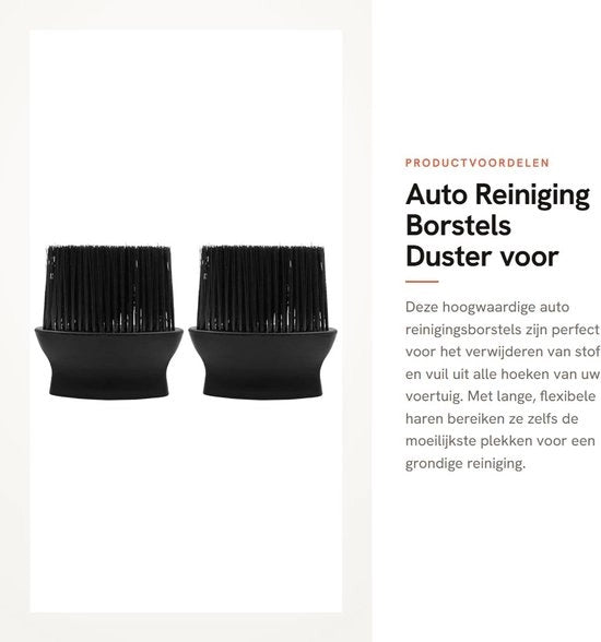 Borsetto di Pulizia per Auto di Alta Qualità - Ventilazione - Aperture di Aerazione - Sedile in Pelle - Morsetto Antiscivolo - Disegno Ergonomico - Borsetto per Auto