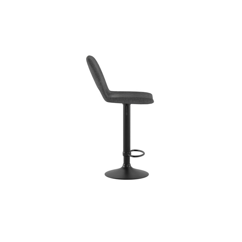 Sgabello con alzata a GAS rivestito in tessuto easy-clean Gambe metallo verniciato Alex 45cm X 52cm H 88,5/103,5cm Sto..