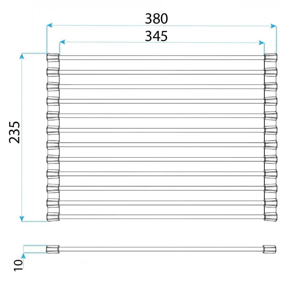 Scolapiatti Arrotolabile Per Lavello Rea P12298a Grey