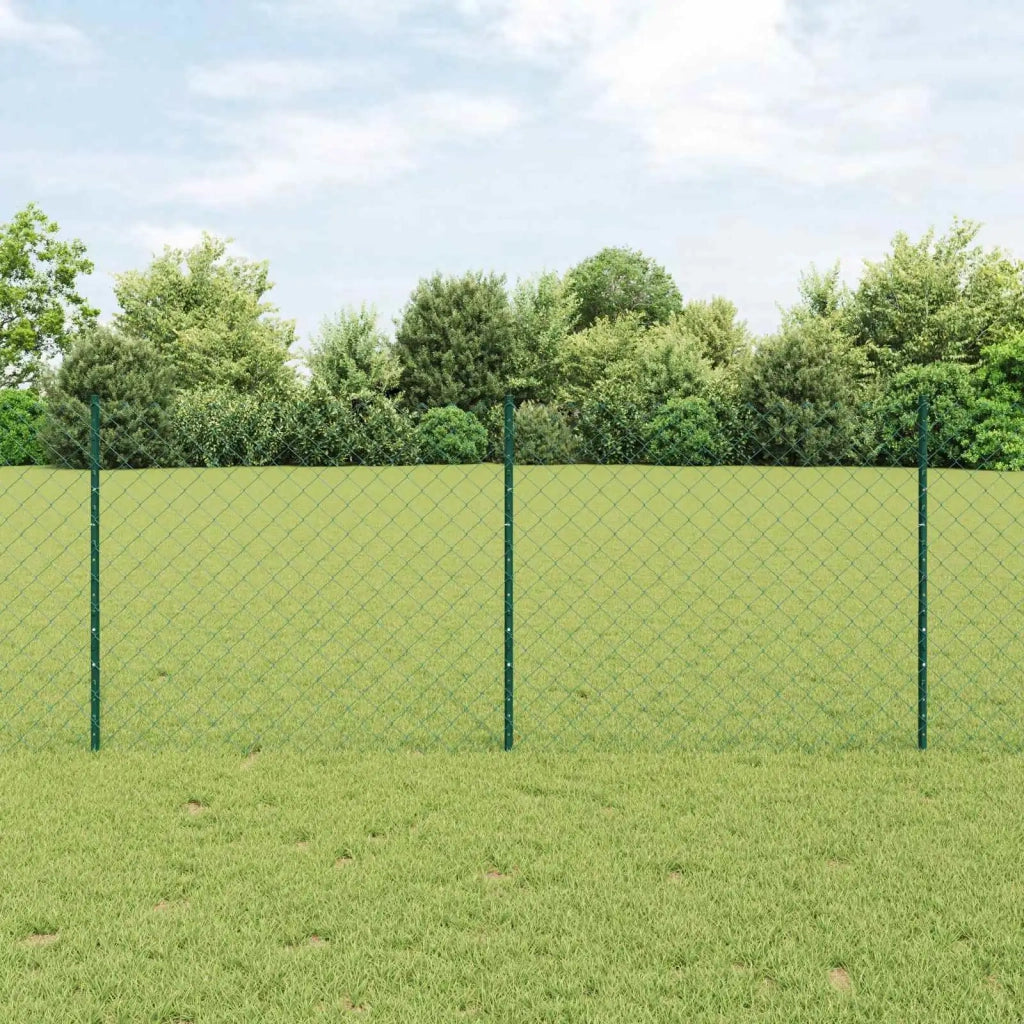 Recinzione a maglie con palo 10 x 1 m Acciaio rivestito in PVC 3336240
