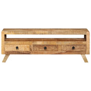 Mobile Porta TV-Mobile per TV-Credenza TV 110x30x40 cm in Legno Massello di Mango 534127