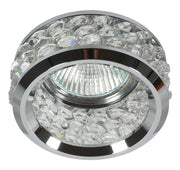 Faretto incasso tondo cromato cristallo 1xMR16 Candellux