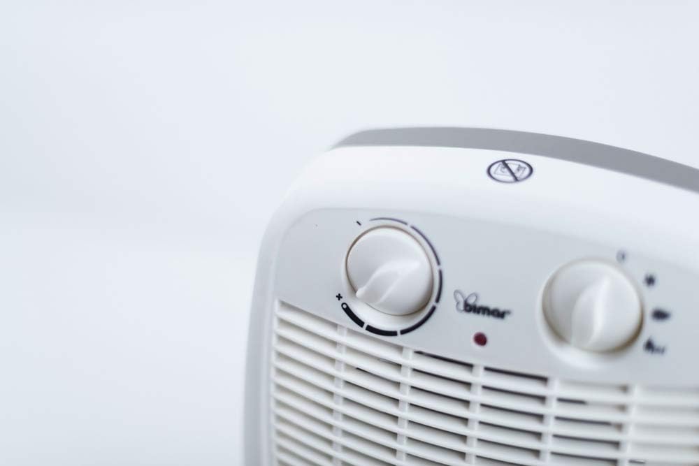 Bimar HF195 Stufa elettrica Termoventilatore Elettrico da 2000W a Basso Consumo con Termostato Regolabile
