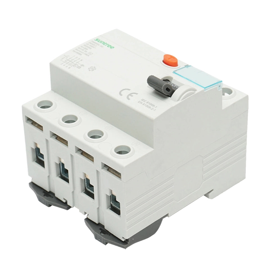 Interruttore differenziale 4P 25A 30mA 6kA, tipo AC Suntree