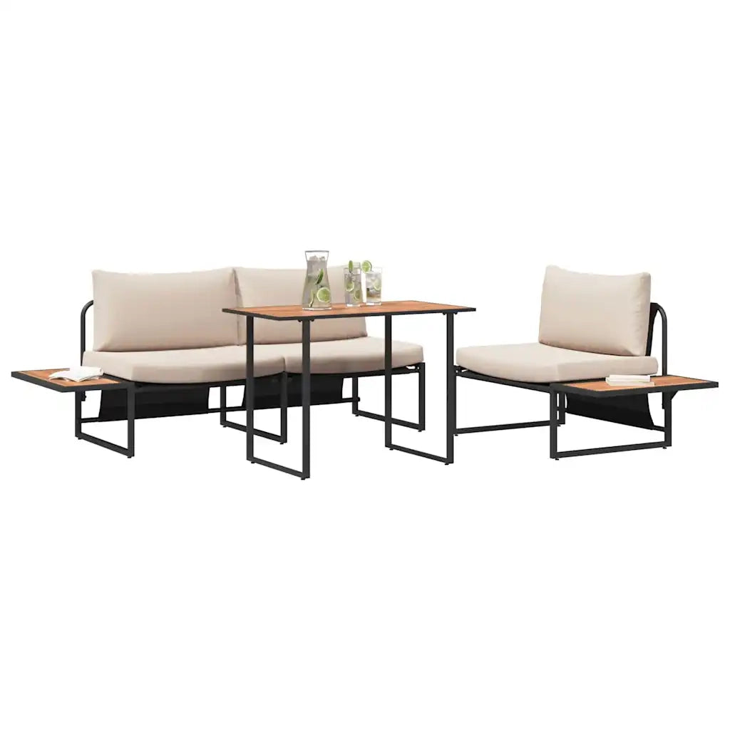Set da Pranzo per Giardino 3 pcs Talpa Acciaio 3335890