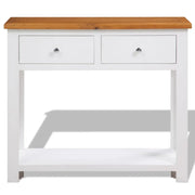 Tavolo Consolle 83x30x73 cm in Massello di Rovere 247124