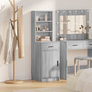Highboard Grigio Sonoma 40x41x135 cm Legno Ingegnerizzato