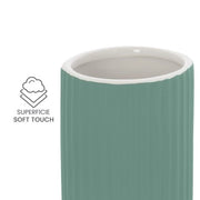 Set accessori bagno 2 pezzi in ceramica verde soft touch Spring