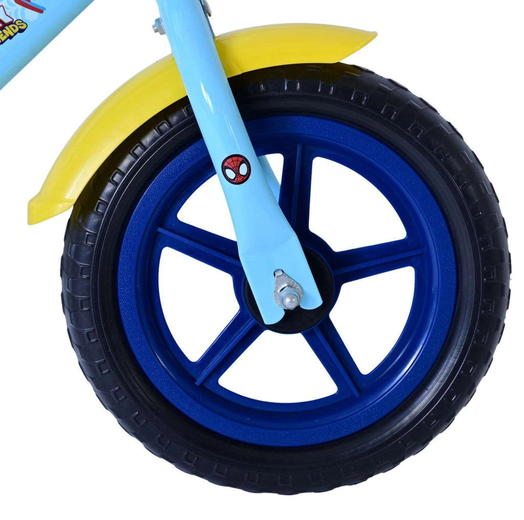 Balance Bike Bicicletta Senza Pedali per Bambini 12" Licenza Marvel Spidey Azzurro