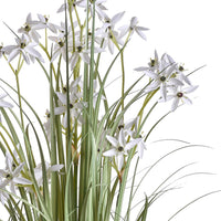 Pianta Artificiale allium Altezza 115 cm Bianco