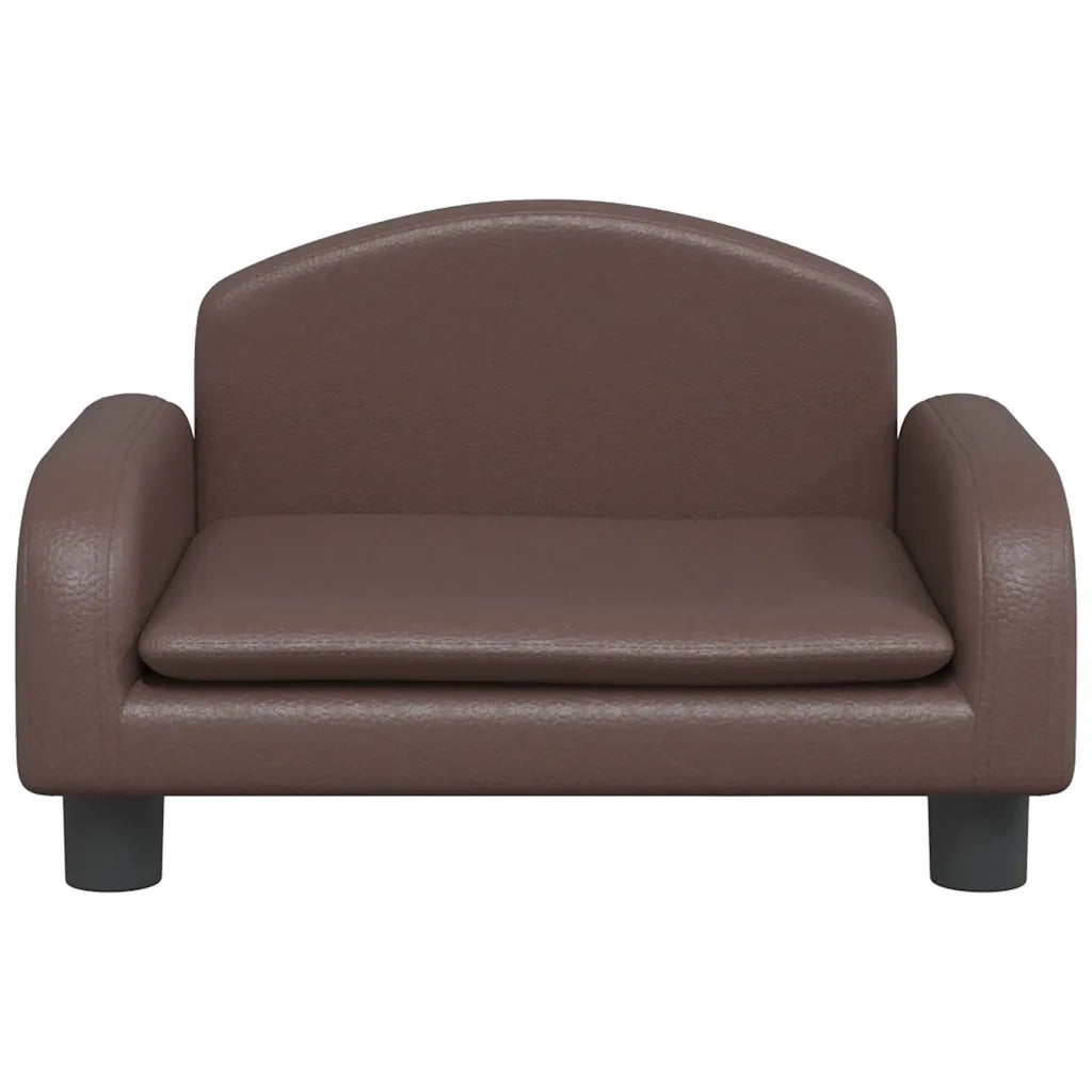 Divano | Divano da soggiorno | Sofa per Bambini Marrone 50x40x30 cm in Similpelle