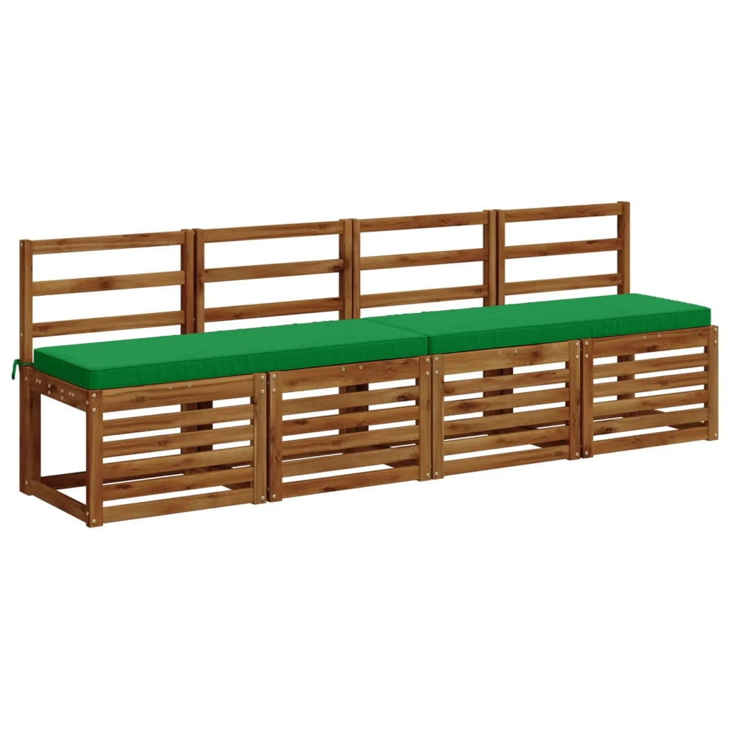 Cuscini per Panchina a 2 Pezzi VUGHT 2 pz 100% Poliestere Verde 951209