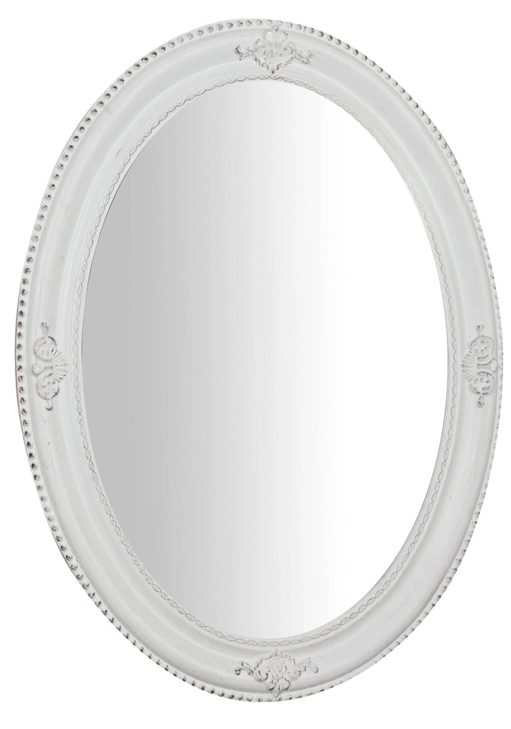 Biscottini Specchiera da appendere verticale/orizzontale L64xPR4xH84 cm finitura bianco anticato.