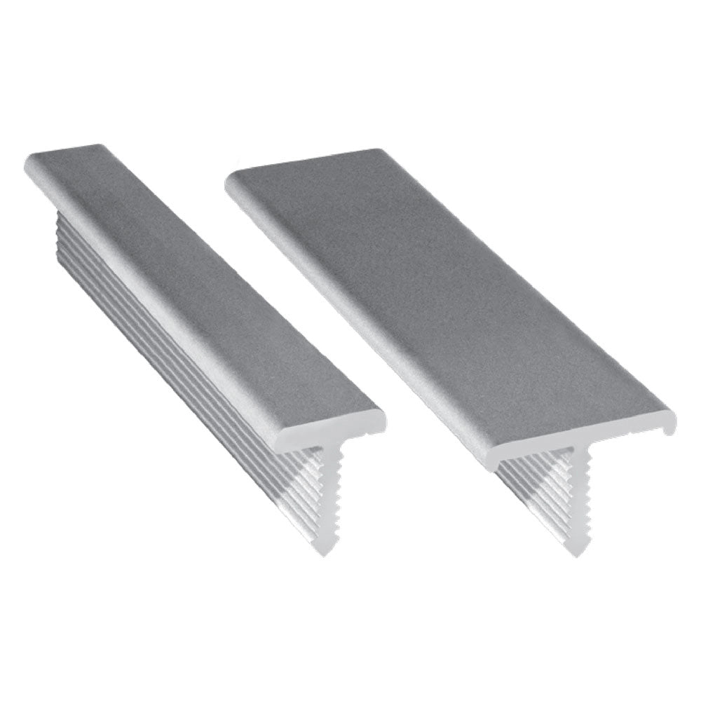 PROFILO A 'T' mm 10 x 10 x 2 - mt 2,5 satinato- 5 pezzi