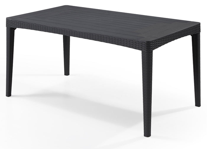 Tavolo da Giardino 160x90x74 cm in Resina Keter Girona Antracite