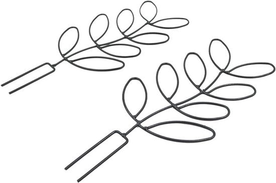 Trellis per piante indoor 2 pezzi - 12“ filo metallico a forma di foglia per piante rampicanti