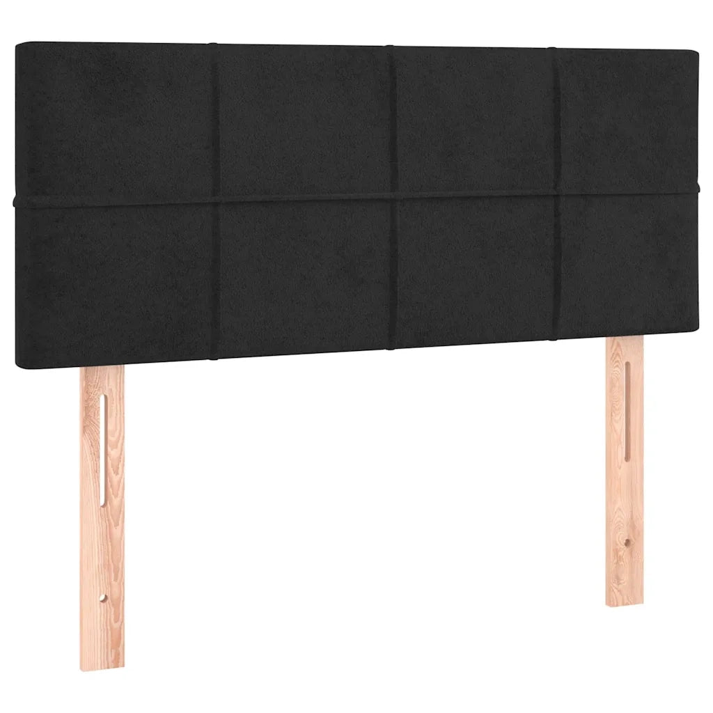 Testiera | Testata Nera 90x5x78/88 cm in Velluto