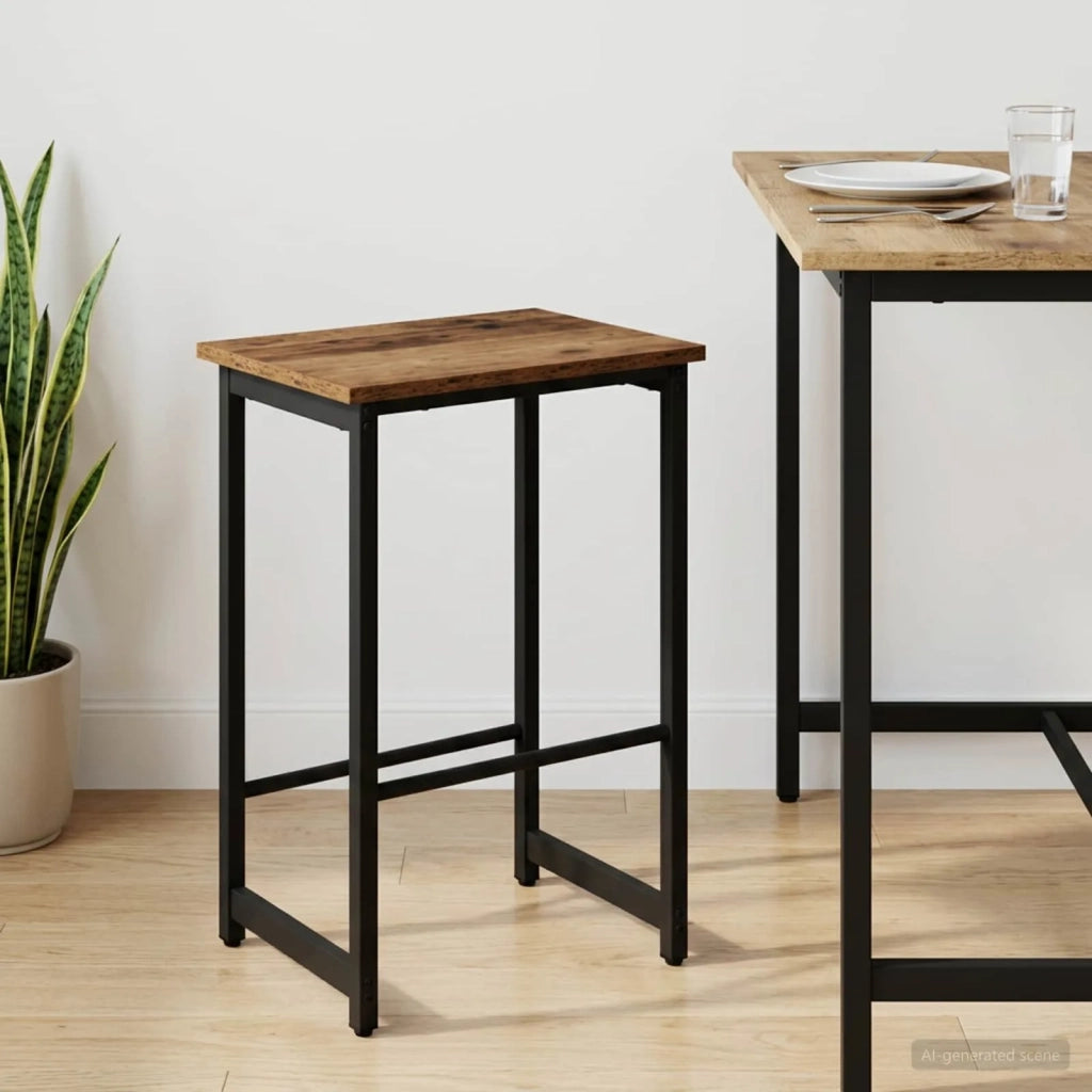 Sgabello da bar Legno antico 40 x 32 x 64 cm 8006189