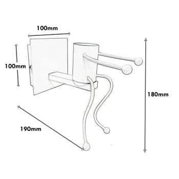Applique a Parete Attacco E27 Lampada da Parete Omino su Scala IP20 Salone e B&B